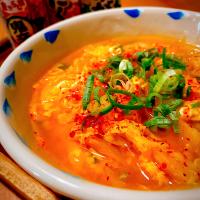 アルモンデ🌶キムチかき玉スープ🍲💭